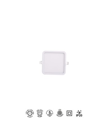SAONA * DOWNLIGHT LED CUADRADO - 6W - 3000K